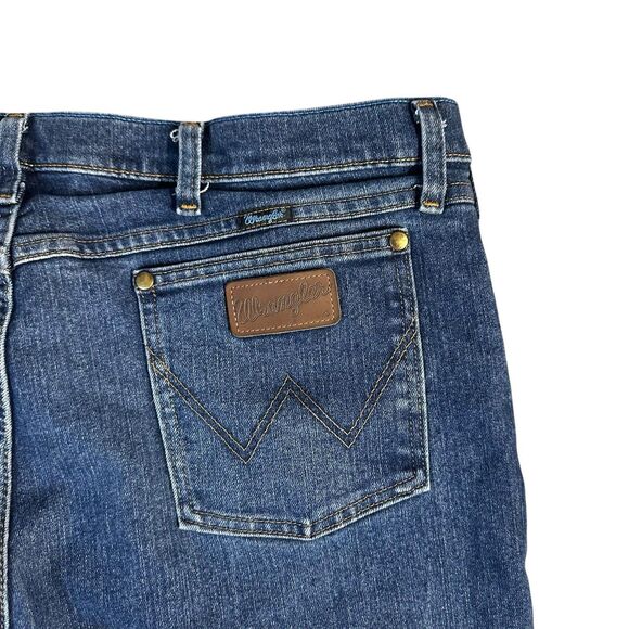 Wrangler Jeans Mens 40x30 Blue Stretch 47 Regular Fit 47mavmr Cowboy Cut Premium - Picture 6 of 15
